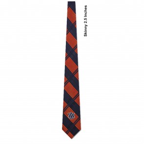 Auburn Tigers Skinny Plaid Neckties