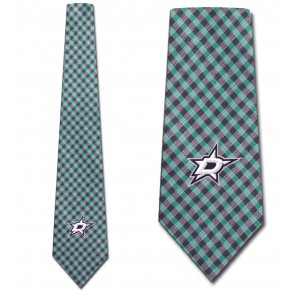 NHL Dallas Stars Gingham Necktie