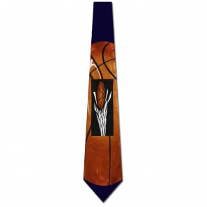 Big Basketballs Navy Necktie