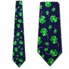Shaded Clovers Necktie Navy
